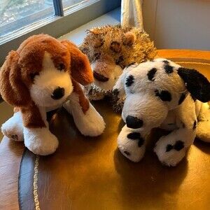 Set of 3 webkinz dog tiger no codes